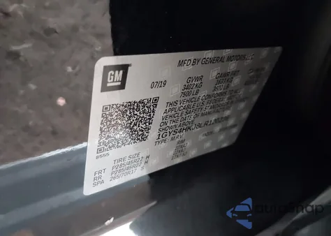 2020 Cadillac Escalade Esv 4Wd Luxury из США, поврежденный, VIN 1GYS4HKJ8LR120236